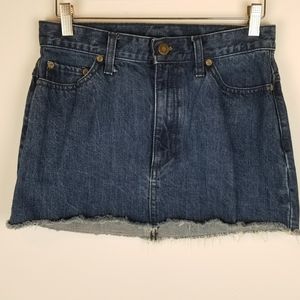 Free People Denim Jean Skirt